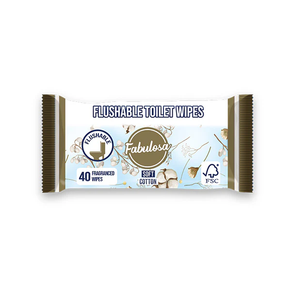 Fabulosa Moist Toilet Tissue Soft Cotton 40 pack